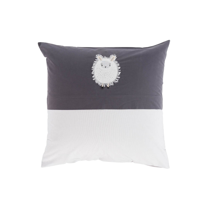 Carre Blanc Magento Coussin Gris
