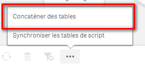 Qlik Sense concaténation table