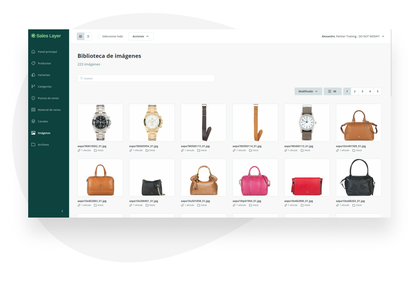 Sales Layer solution interface