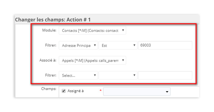 Sugar CRM 8.3, exemple de changement de champs