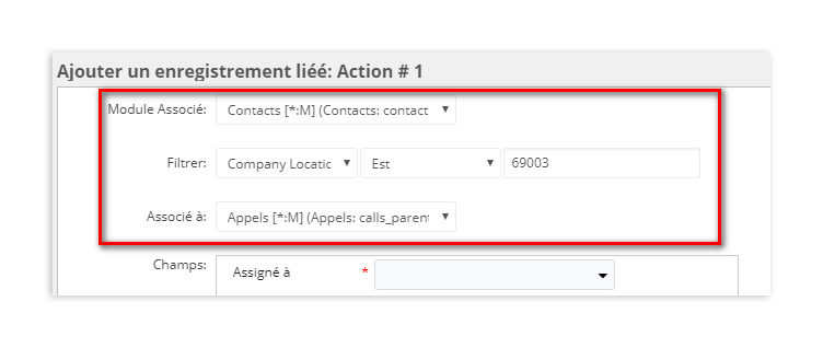 Sugar CRM 8.3, action d'ajout d'un enregistrement