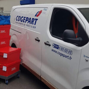 Visuel du cas client Cogepart représentant une camionnette floquée Cogepart