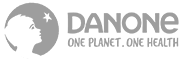Logo Danone One planet One health en paysage gris
