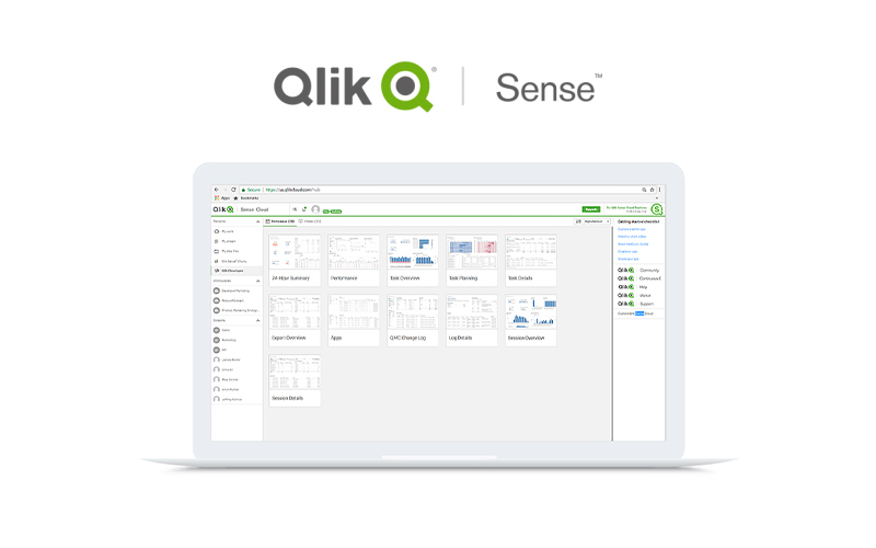 Présentation d'une vue Qlik Sense