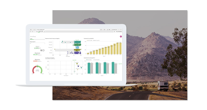 Présentation d'une vue Qlik Sense