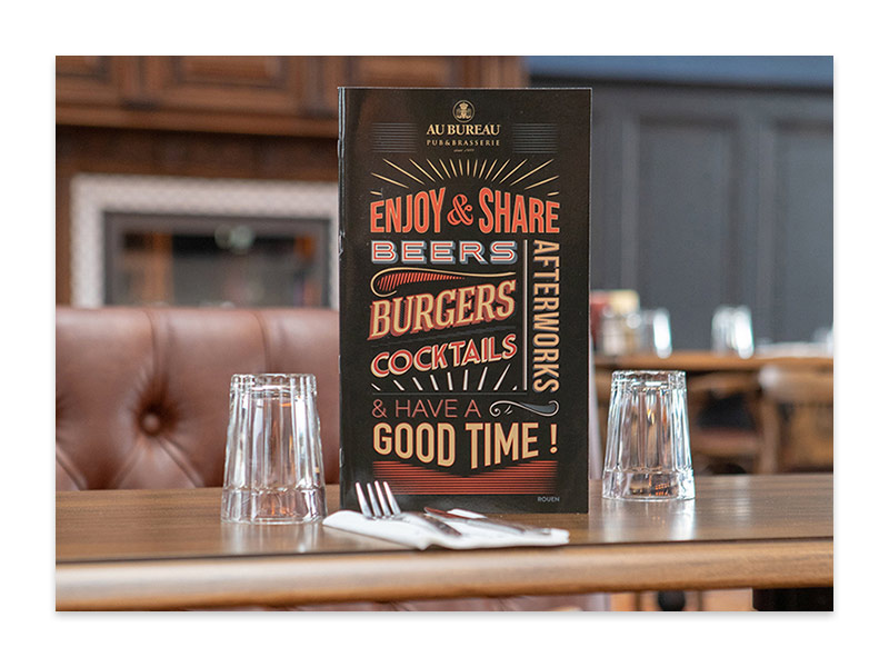 Menu du restaurant Au Bureau