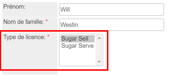 SugarCRM : choisir un type de license