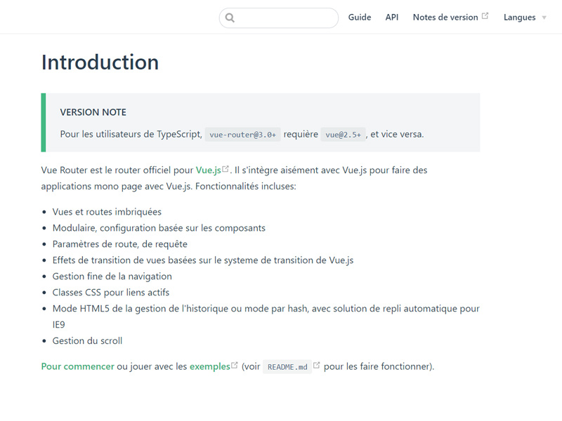 Vue.js ecran librairie interface utilisateur javascript