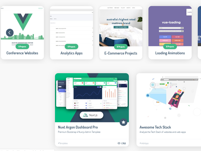 vue js interface utilisateur