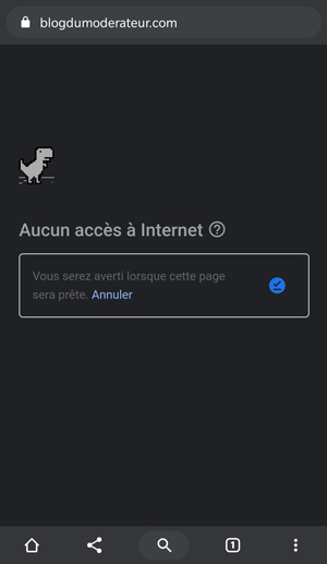 pwa navigation offline google chrone