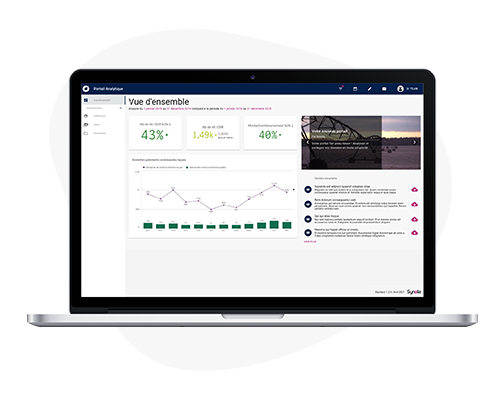 Interface du portail analytique