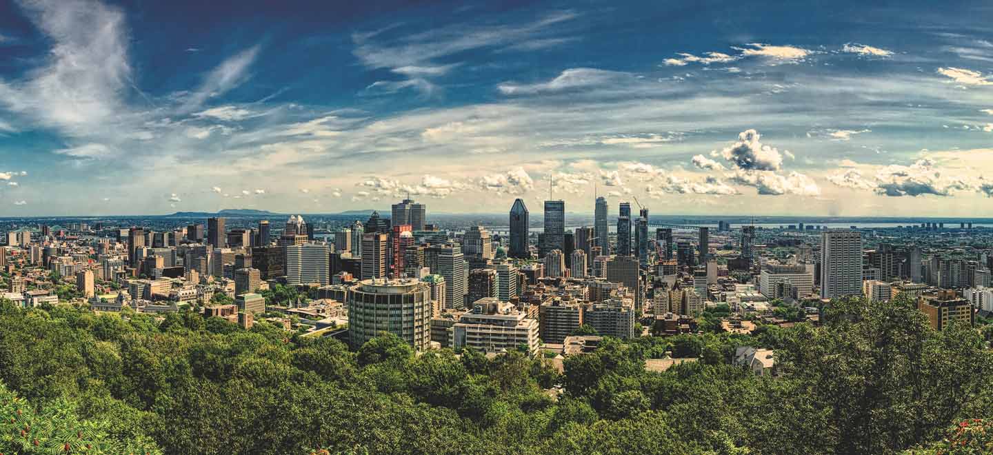 Mont-Royal Montréal Canada Skyline