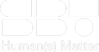 Logo blanc SBT Humans Matter