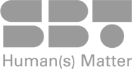 Logo gris SBT Humans Matter
