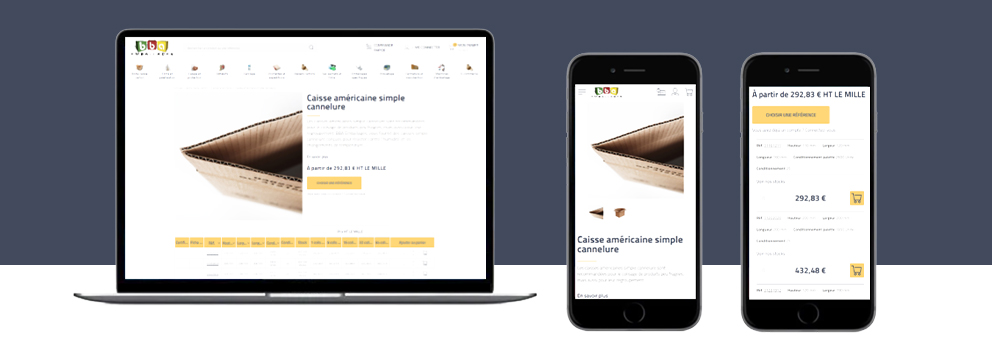 BBA emballages responsive desktop et mobile