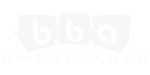 Logo BBA emballages blanc