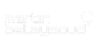 Logo blanc Martin Belayoud