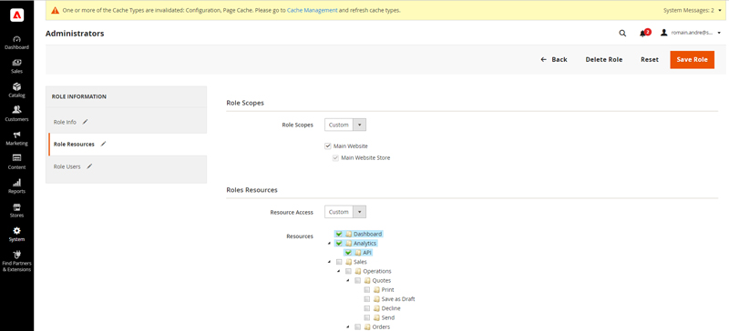 Magento complexe