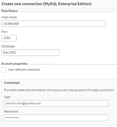 connexion-qlik-bdd