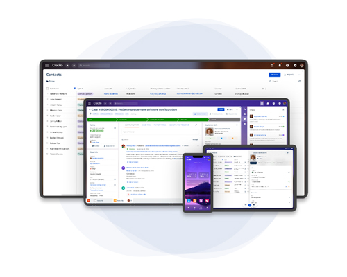Interfaces responsives de la solution Creatio
