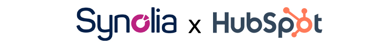 Visuels des logos Synolia et HubSpot