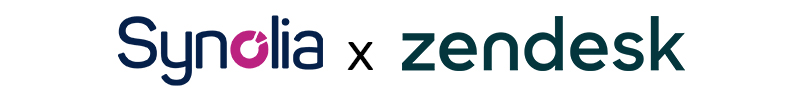 Visuel des logos Synolia et Zendesk
