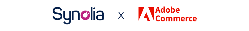 Visuel des logos Synolia et Adobe Commerce